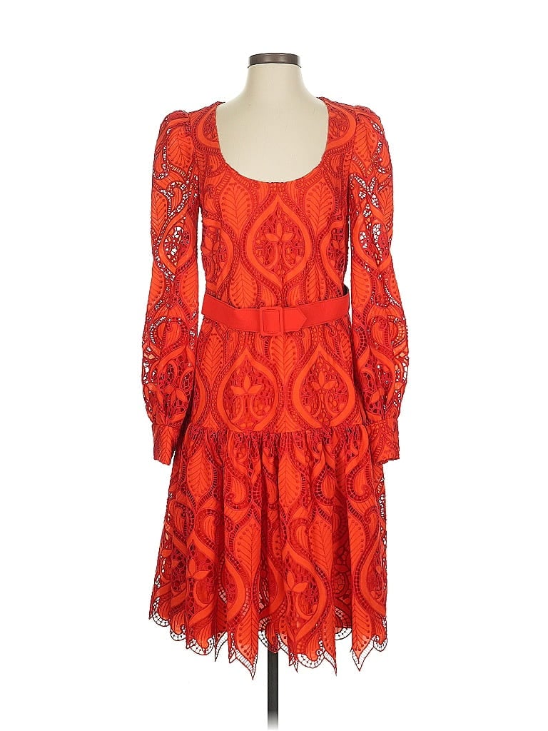 Click to view more detailed imagery on our partner's website Pre-owned Badgley Mischka Cocktail Dress In Orange