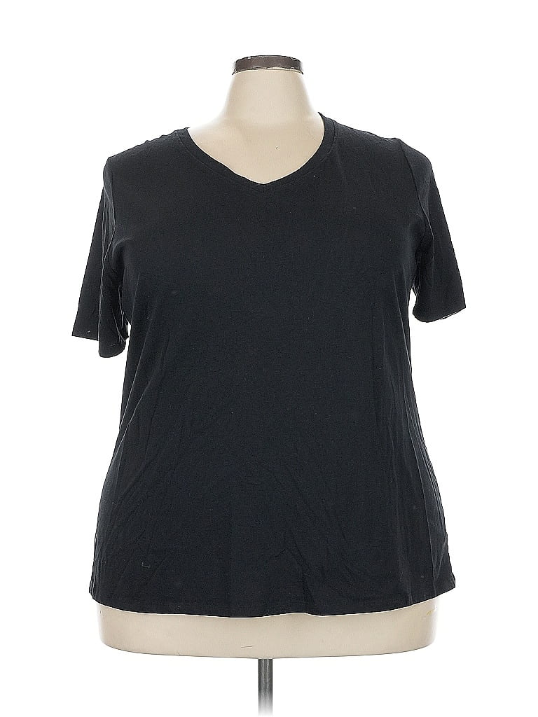 LANE BRYANT Pre-owned Short Sleeve T-shirt In Black