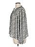 Only 100% Polyester Print Silver 3/4 Sleeve Blouse Size XL - photo 5