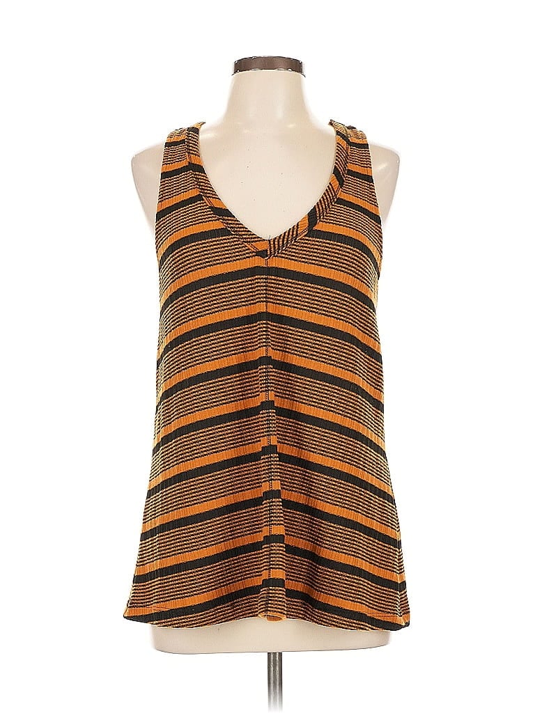 Pre-owned Peyton Jensen Sleeveless Blouse In Orange