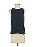 Milly Black Blue Sleeveless Silk Top Size 4 - photo 1
