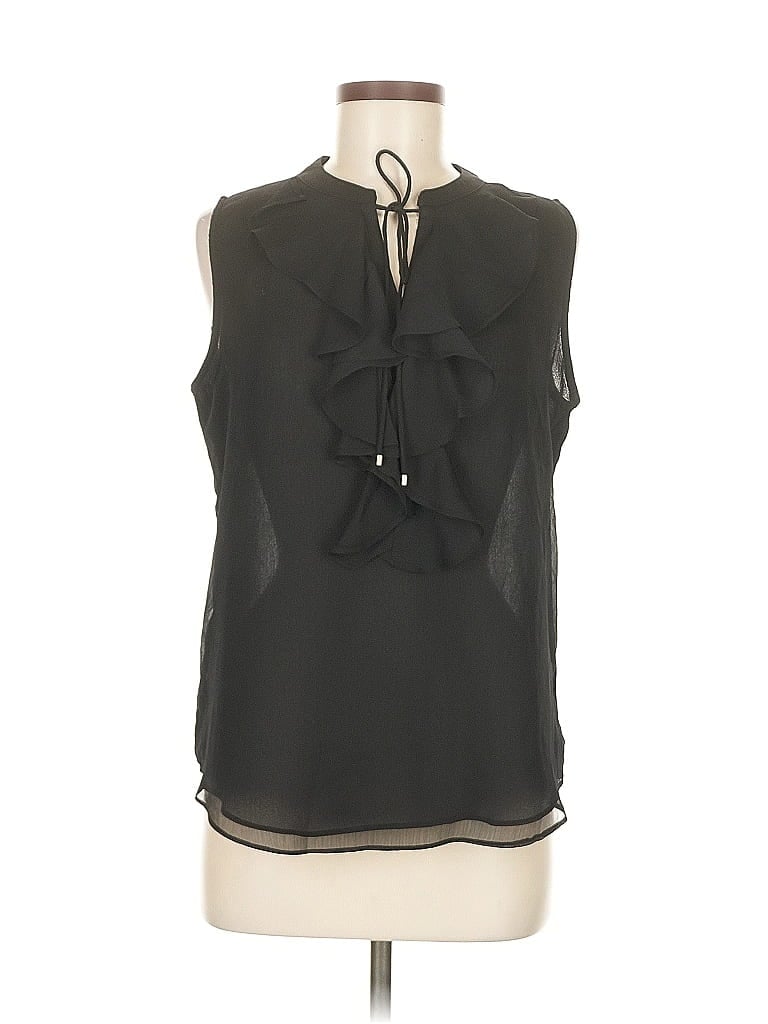 Pre-owned Tommy Hilfiger Sleeveless Blouse In Black