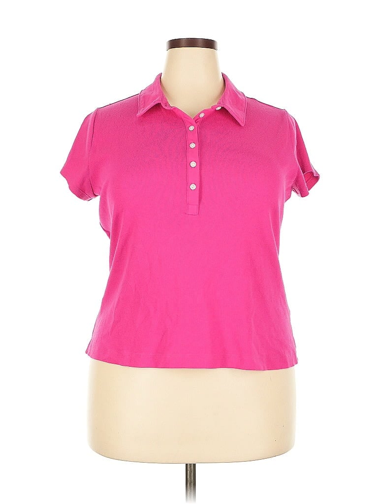Click to view more detailed imagery on our partner's website Pre-owned On 34th Short Sleeve Polo Shirt In Pink