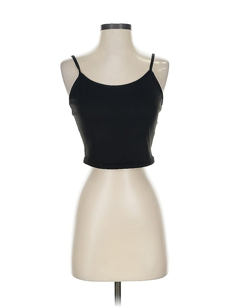 Pre-owned Unbranded Tank Top Black Strapless Neckline Tops