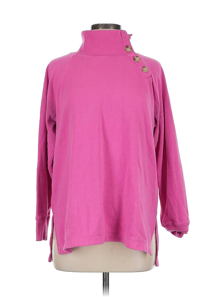 Pre-owned J.crew Factory Store Turtleneck Sweater In Pink