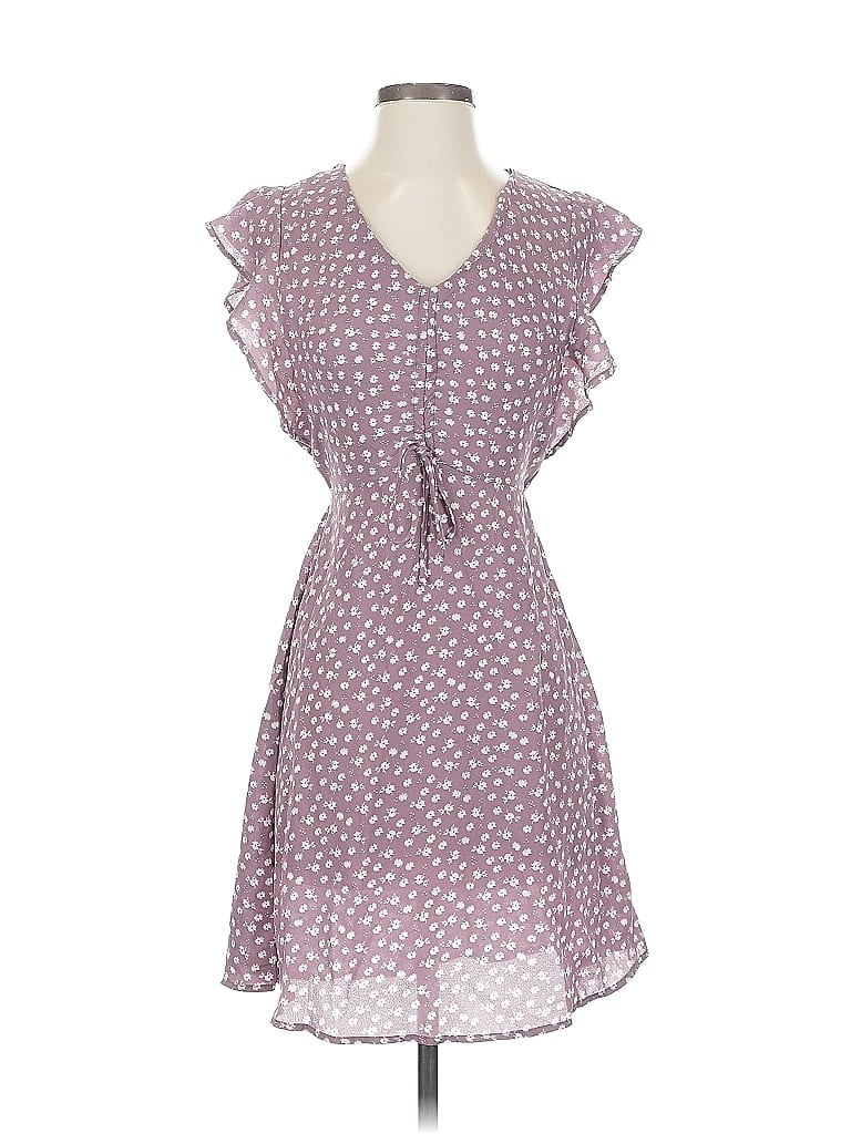 Pre-owned Monteau Casual Dress In Purple