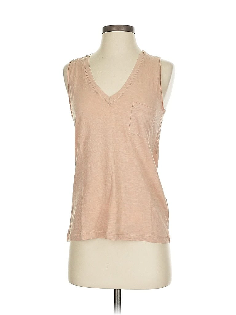 Pre-owned Madewell Sleeveless T-shirt In Brown