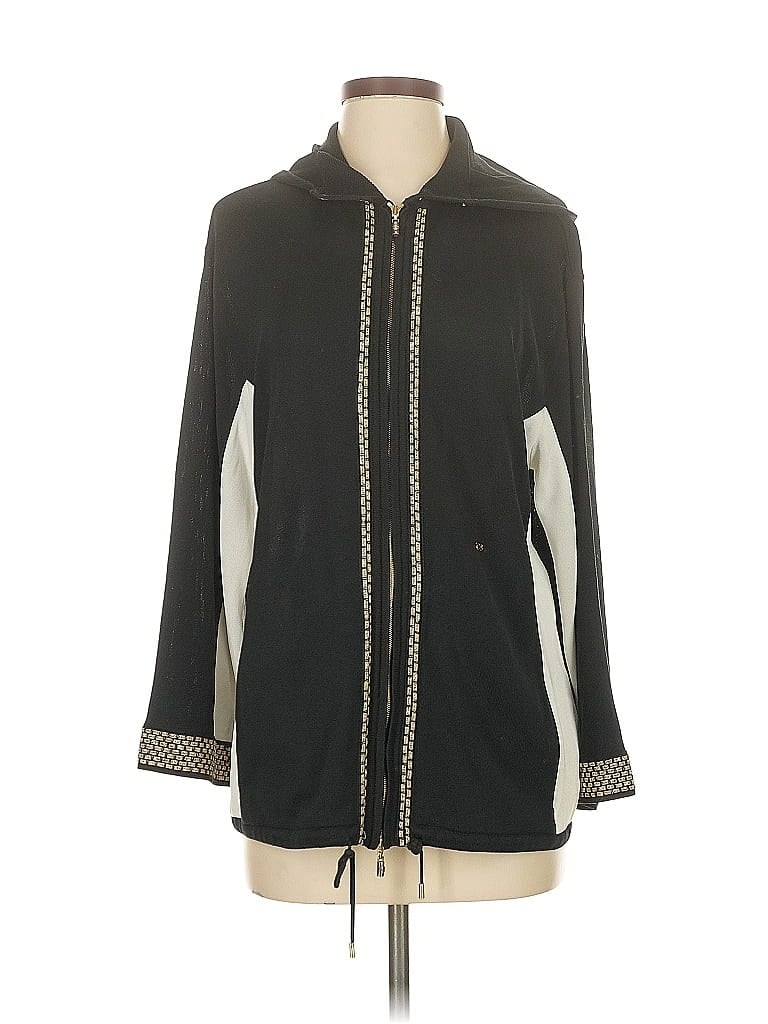 Pre-owned Escada Zip Up Hoodie In Black