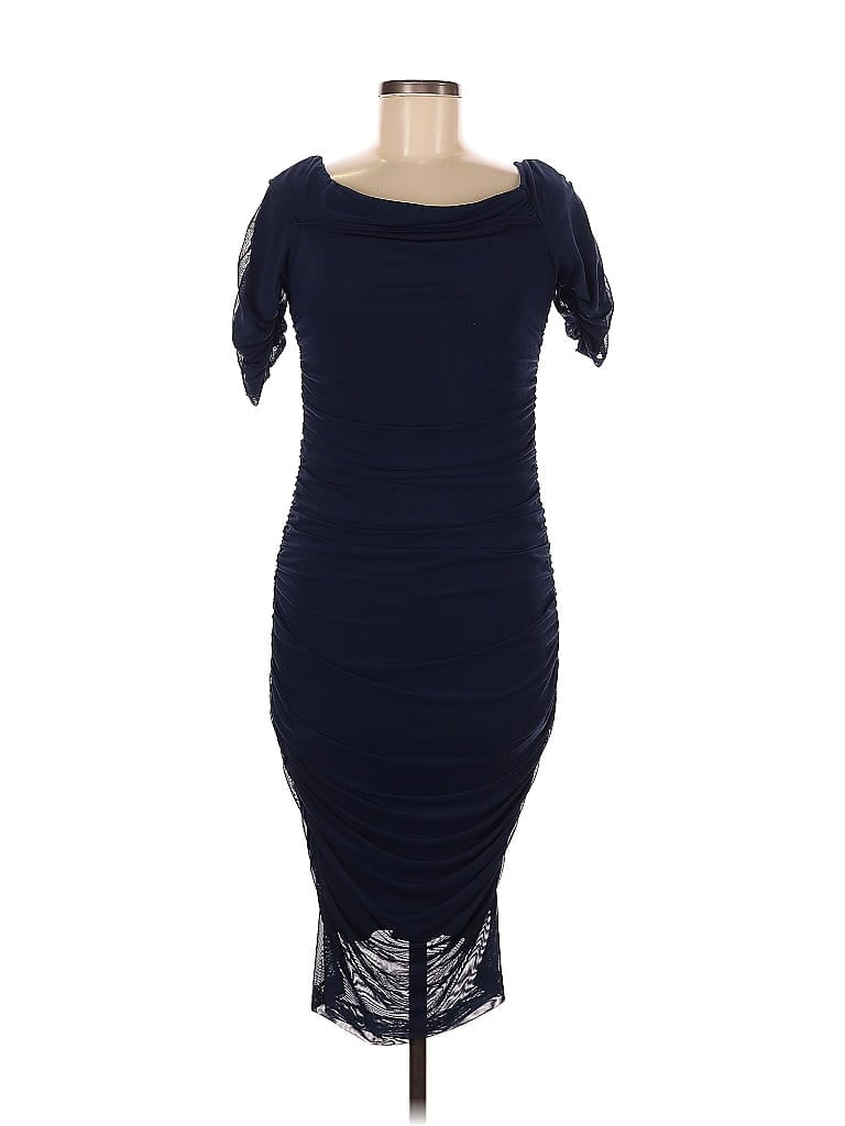 Pre-owned Venus Cocktail Dress In Blue