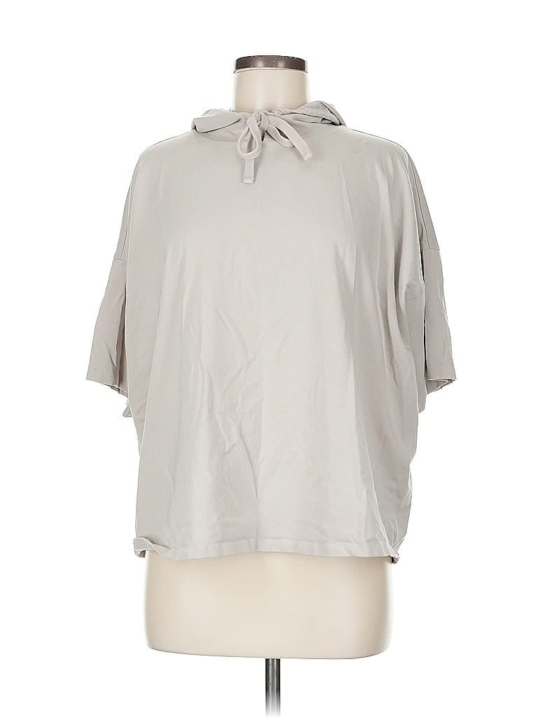 Pre-owned Eileen Fisher Raincoat In Gray