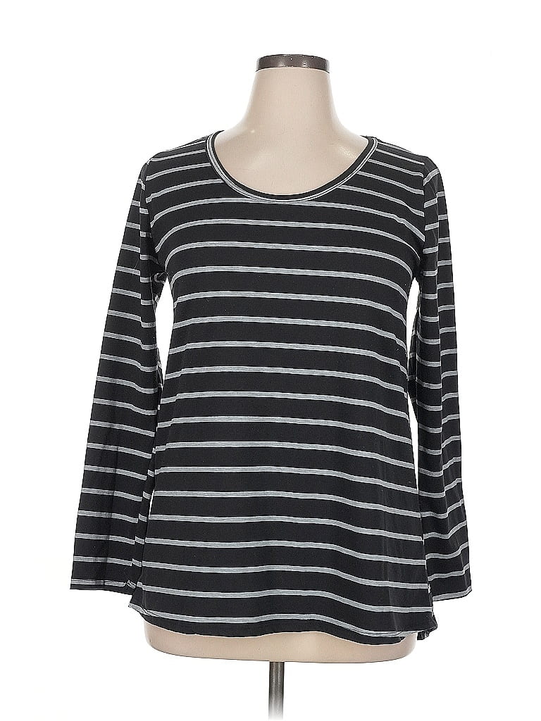 Pre-owned Lularoe 3/4 Sleeve T-shirt In Gray