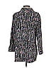 Investments 100% Polyester Print Gray 3/4 Sleeve Blouse Size S - photo 2