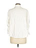 Zara Basic White 3/4 Sleeve Button-Down Shirt Size S - photo 2