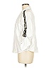 Zara Basic White 3/4 Sleeve Button-Down Shirt Size S - photo 5