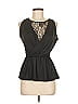 Bar III Black Sleeveless Blouse Size M - photo 1