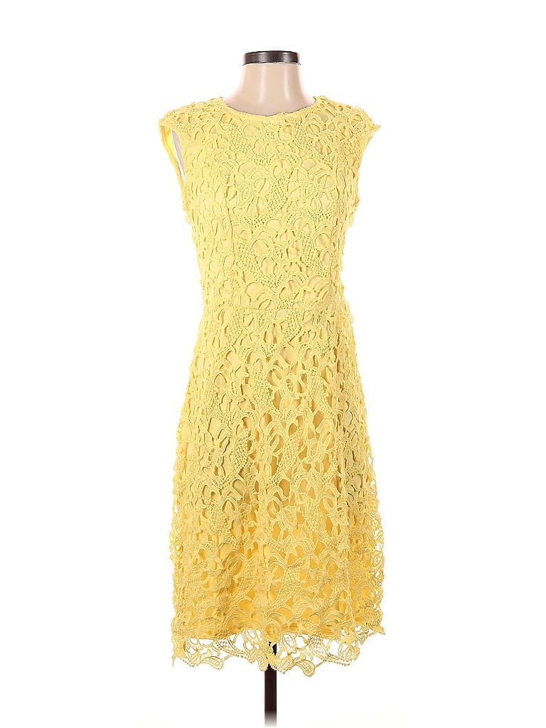 Click to view more detailed imagery on our partner's website Pre-owned New York And Company Cocktail Dress In Yellow