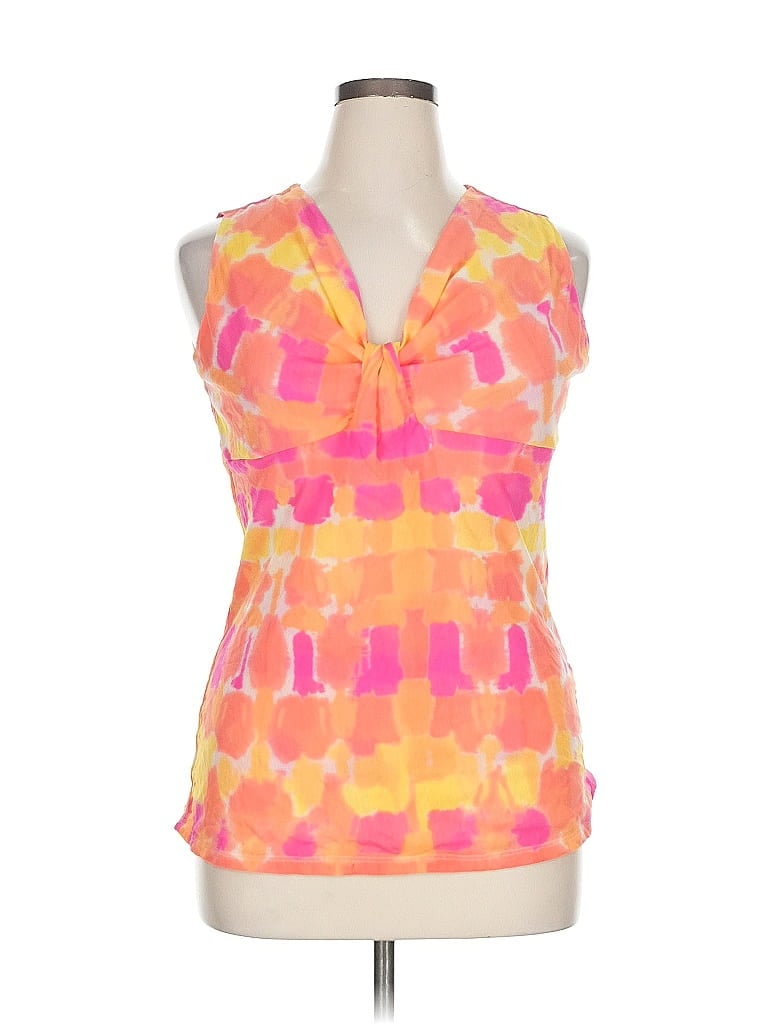 Pre-owned Sweet Pea By Stacy Frati Sleeveless Blouse In Orange
