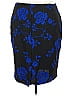 ECI Print Blue Formal Skirt Size 24 - photo 2