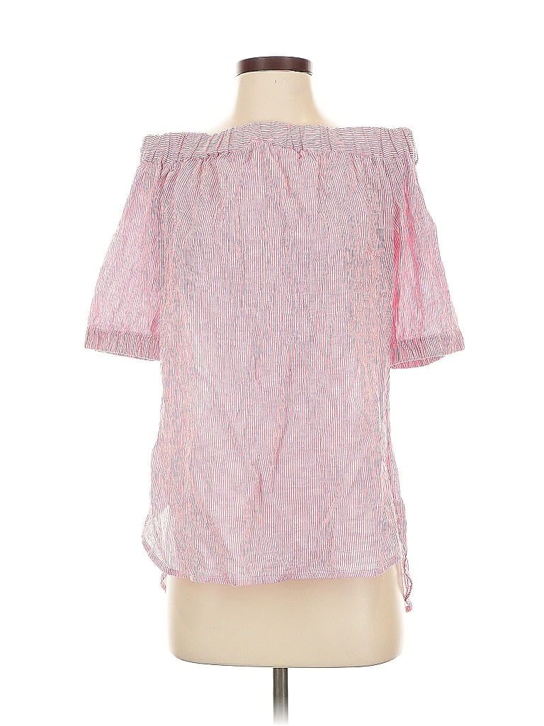 Pre-owned Michael Michael Kors Short Sleeve Blouse In Pink