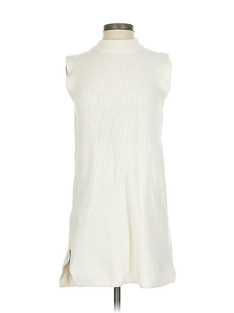 Pre-owned H&m Sweater Vest In White