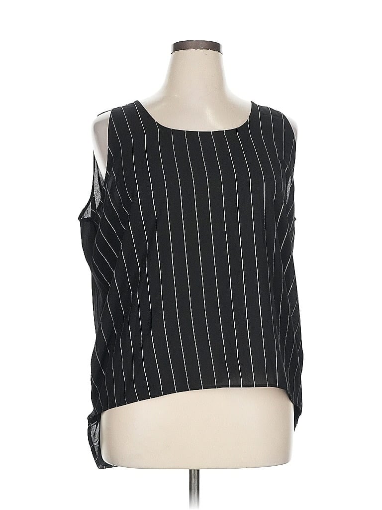 Pre-owned Laurie Felt Sleeveless Blouse In Black
