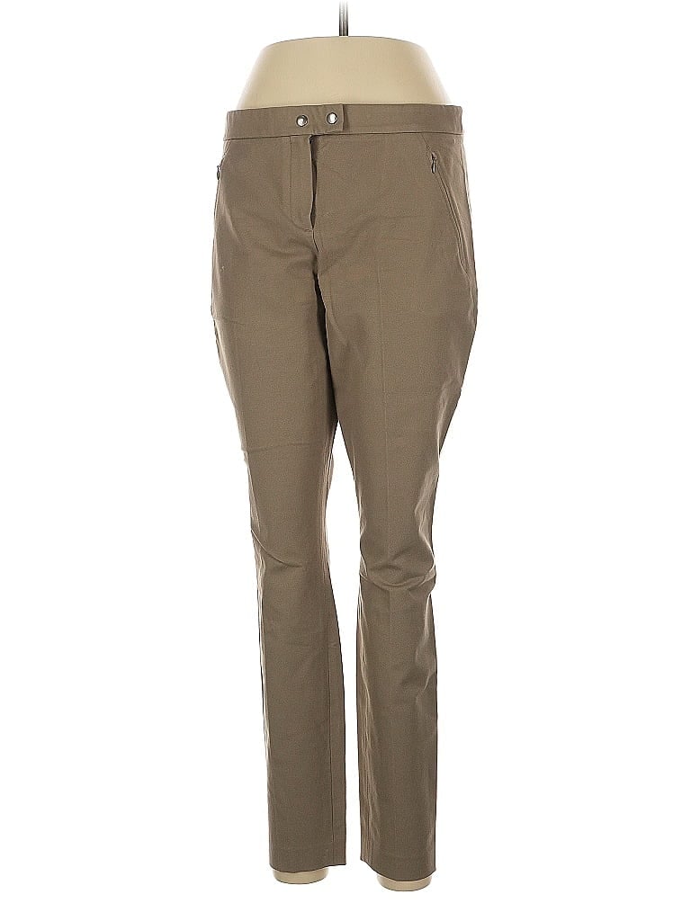 Pre-owned Theory Casual Pants In Brown