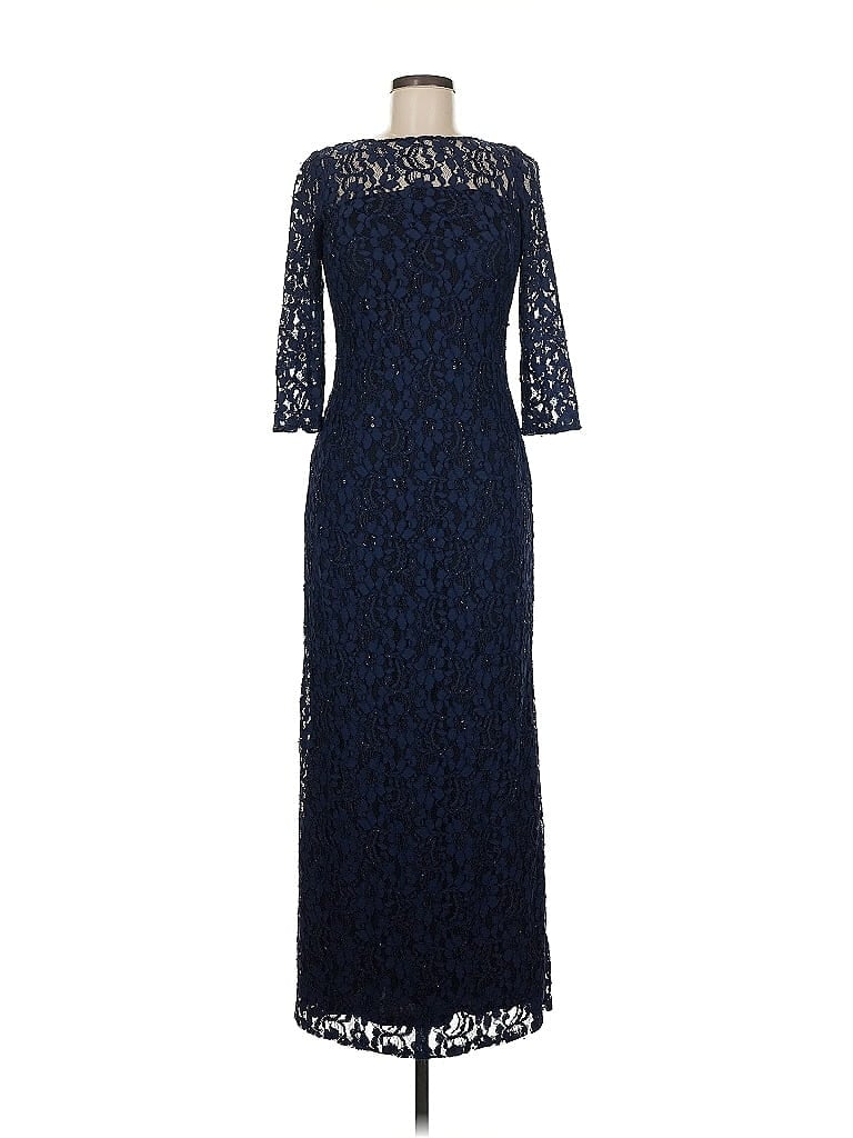 Pre-owned Aidan Mattox Cocktail Dress In Blue