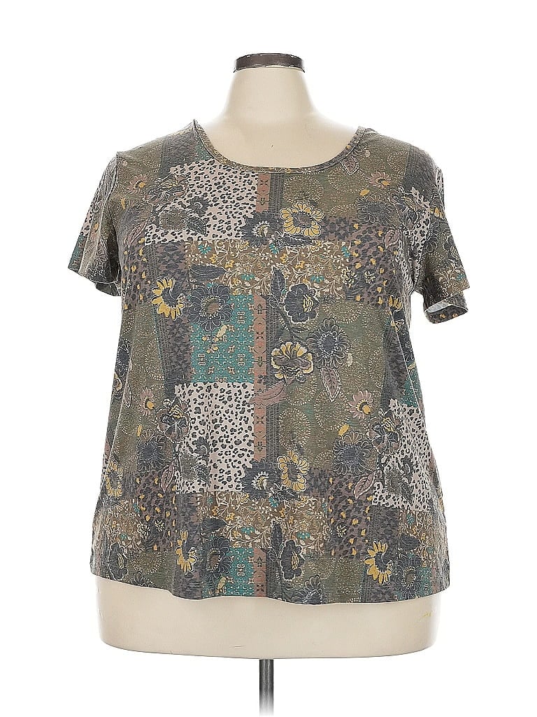 Pre-owned Live Well Active Short Sleeve T-shirt In Green