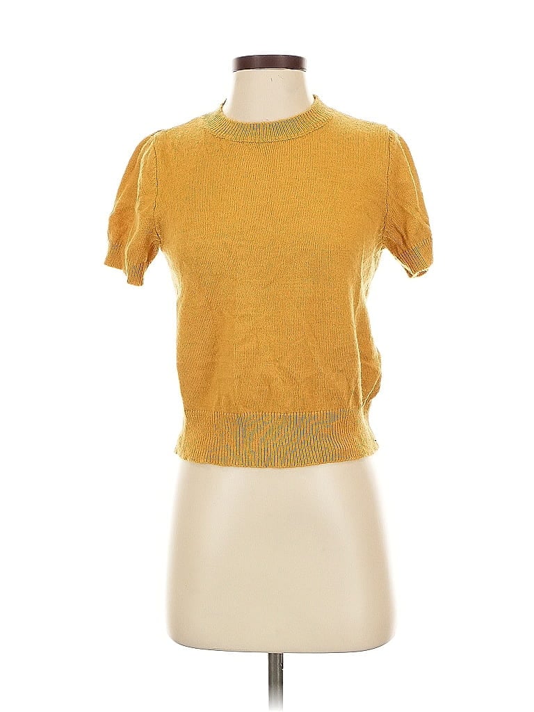 Pre-owned Shein Cardigan Sweater In Yellow