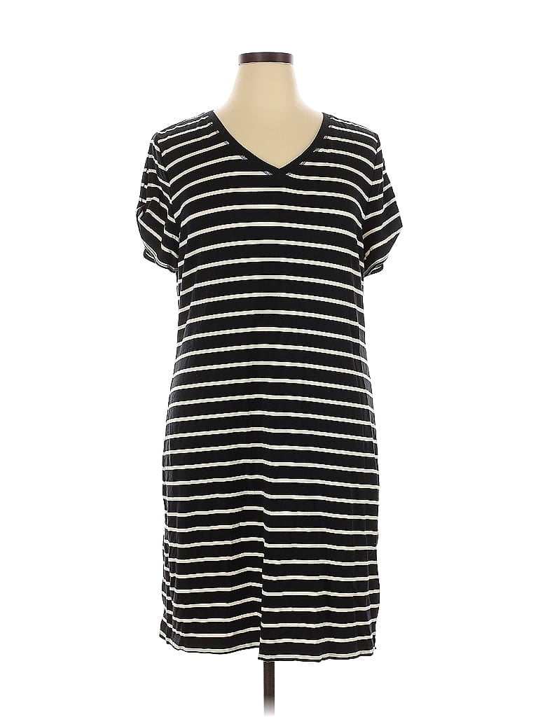 Pre-owned T By Talbots Casual Dress In Black