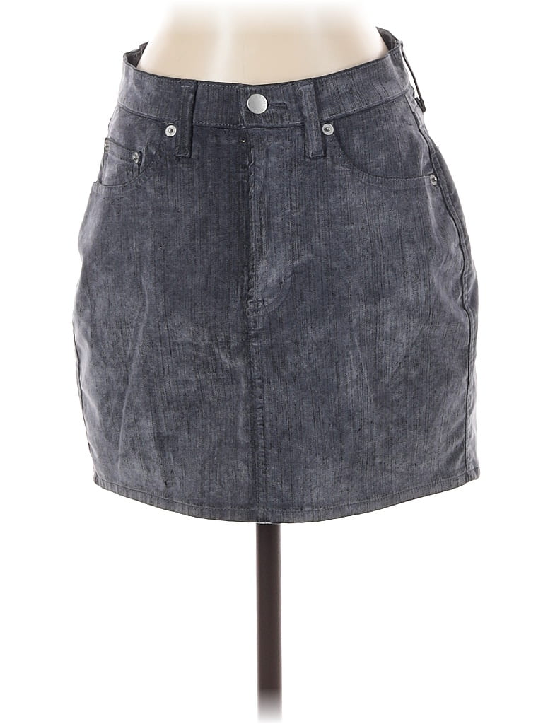 Pre-owned Universal Thread Denim Skirt In Gray