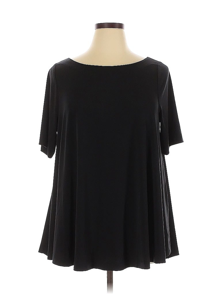 Pre-owned Lane Bryant Short Sleeve T-shirt In Black