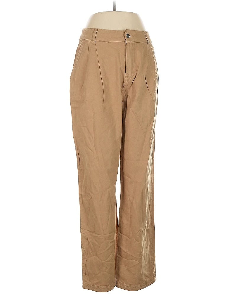 Pre-owned Mng Khaki Pant In Brown