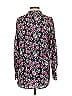 French Connection 100% Polyester Floral Blue Black Long Sleeve Blouse Size 2 - photo 2