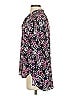 French Connection 100% Polyester Floral Blue Black Long Sleeve Blouse Size 2 - photo 5
