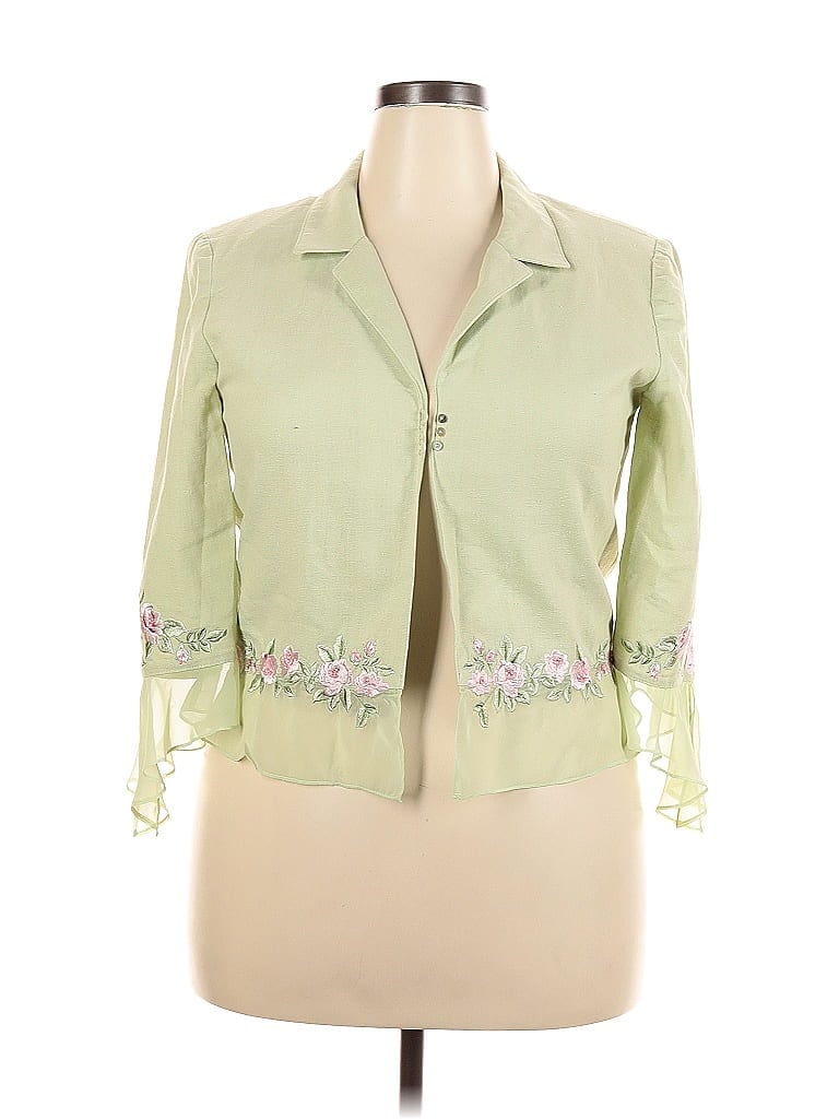 Pre-owned Plaza South Blazer Jacket In Green