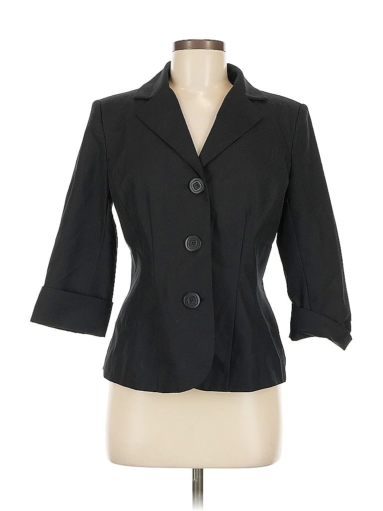 Pre-owned Dressbarn Blazer Jacket In Black