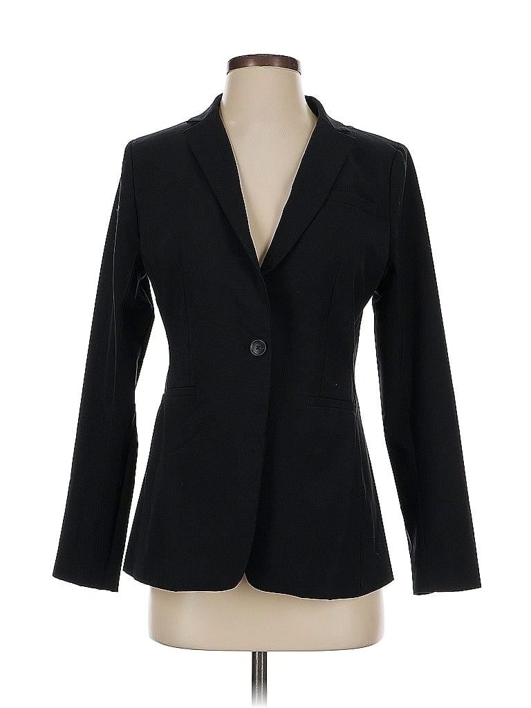 Pre-owned Banana Republic Wool Blazer Jacket In Black