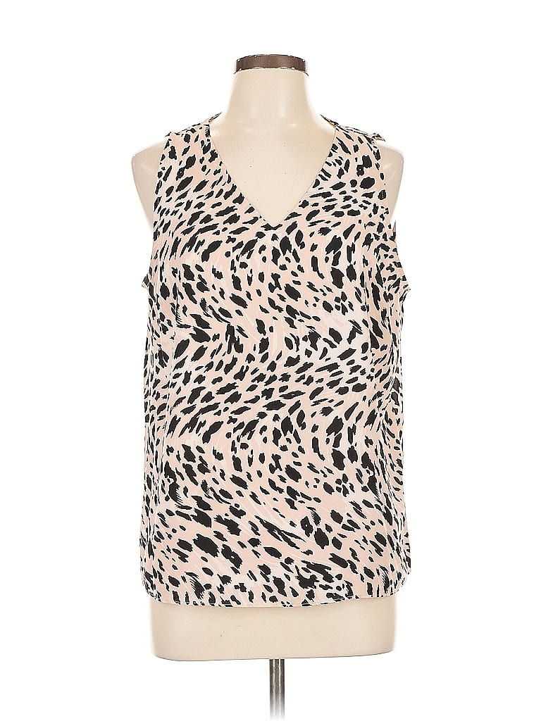 Pre-owned Nine West Sleeveless Blouse In Brown