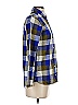 J.Crew 100% Cotton Plaid Blue Long Sleeve Button-Down Shirt Size 0 - photo 4