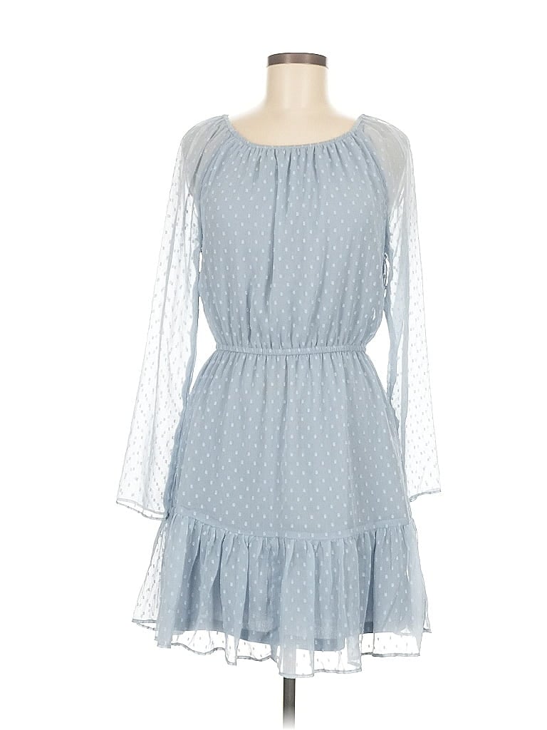 Pre-owned Divided By H&m Casual Dress In Blue