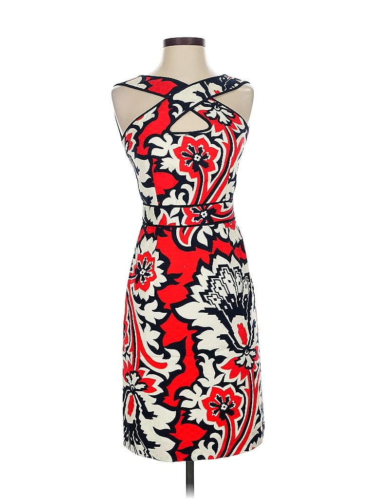 Pre-owned An Original Milly Of New York Cocktail Dress In Red