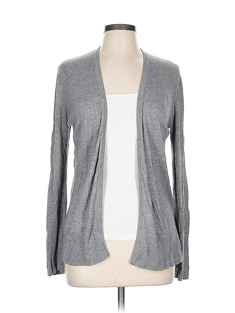 Pre-owned Ann Taylor Factory Cardigan Sweater In Gray