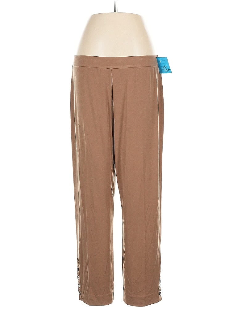 Pre-owned Susan Graver Active Pants In Brown