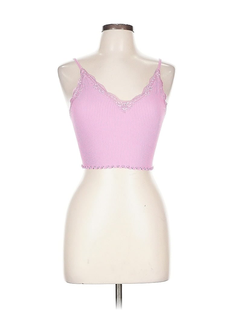 Pre-owned Assorted Brands Tank Top Pink Sweetheart Neckline Tops