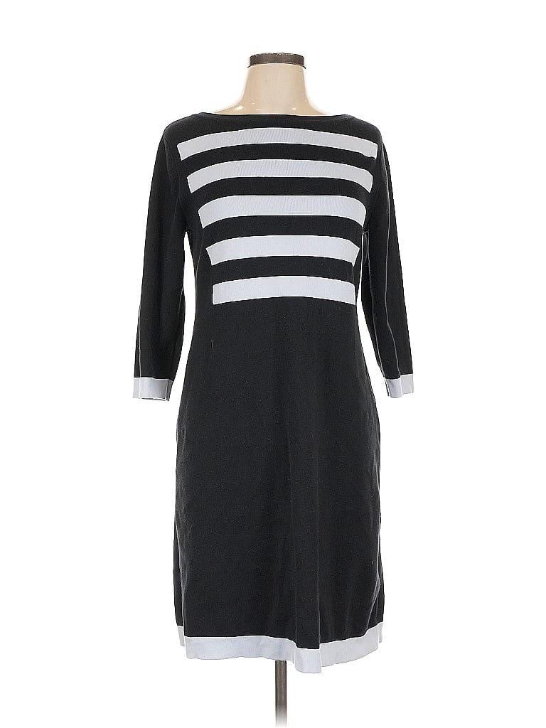 Pre-owned Lands' End Cardigan Sweater In Black