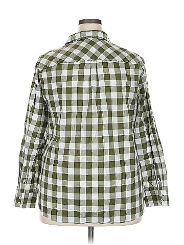 Talbots 3/4 Sleeve Button-Down Shirt (view 2)