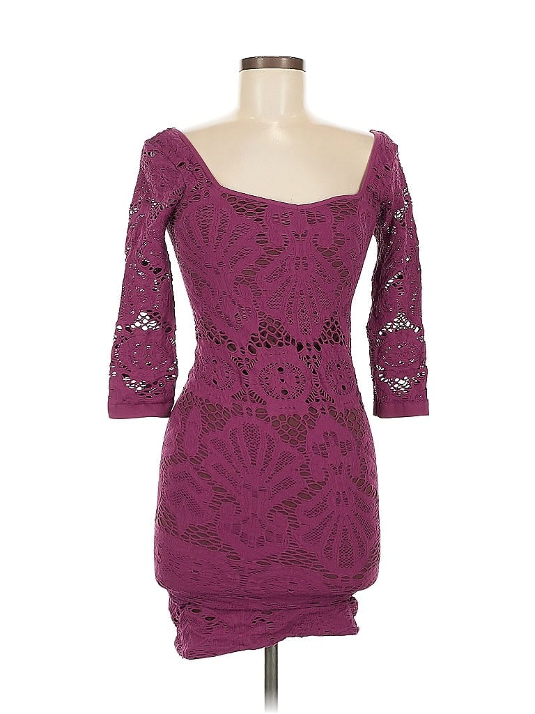 Pre-owned Intimately By Free People Cocktail Dress In Purple