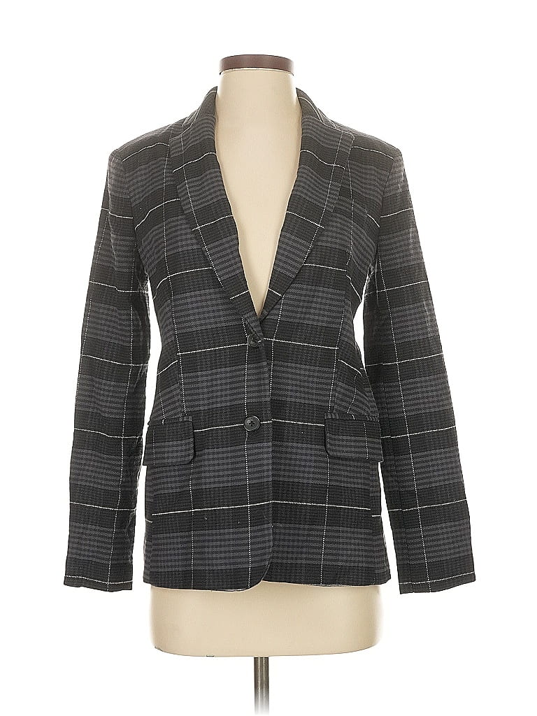 Pre-owned Free Assembly Blazer Jacket In Gray