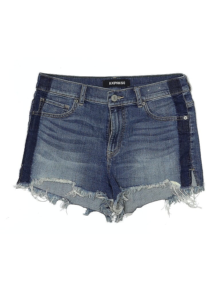 Pre-owned Express Denim Shorts In Blue